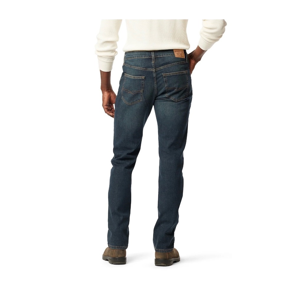 Signature by Levi Strauss Gold Label Mens Straight Fit Dark Wash Denim Jeans